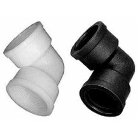 GREEN LEAF Elf12p 1/2 in.Fptx1/2 in. 90degree Fpt Elbow Blk Polypropylene 272195041